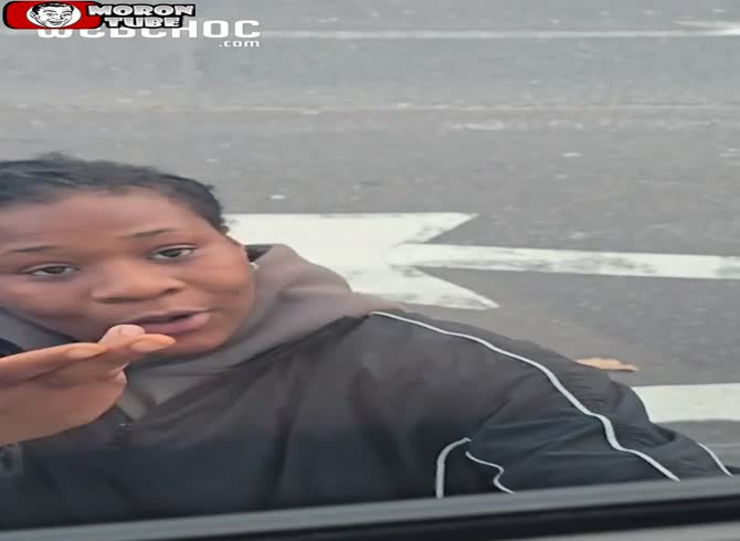 Video :A lady smashes a truck driver's rearview mirror in an attempt to start a fight
